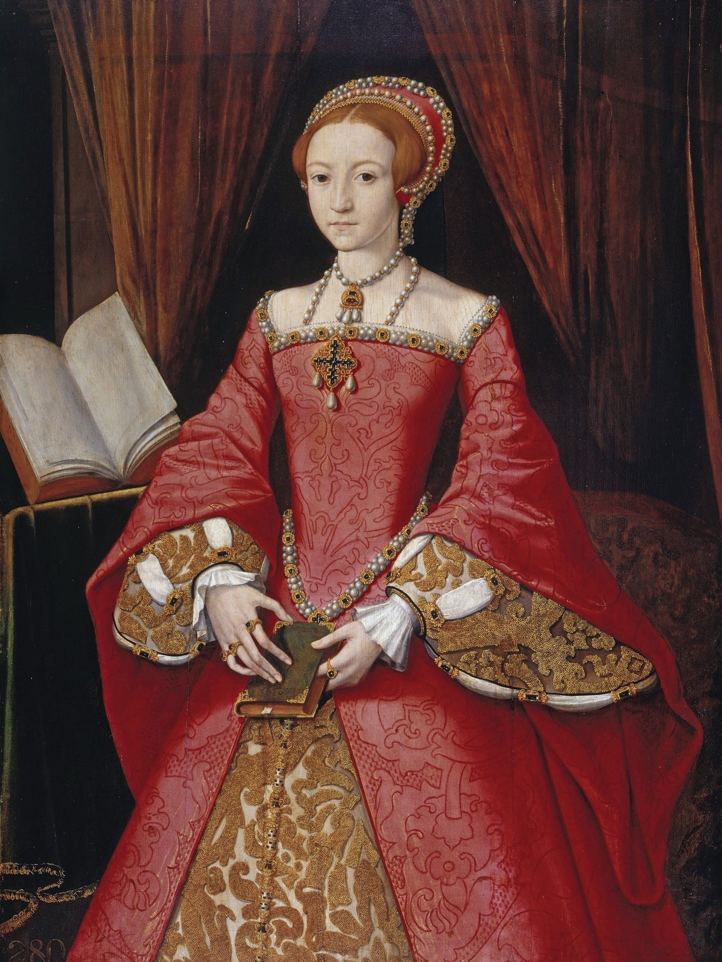 Elizabeth 1 as a Princess William Scrots 1546 Royal Collection Trust
